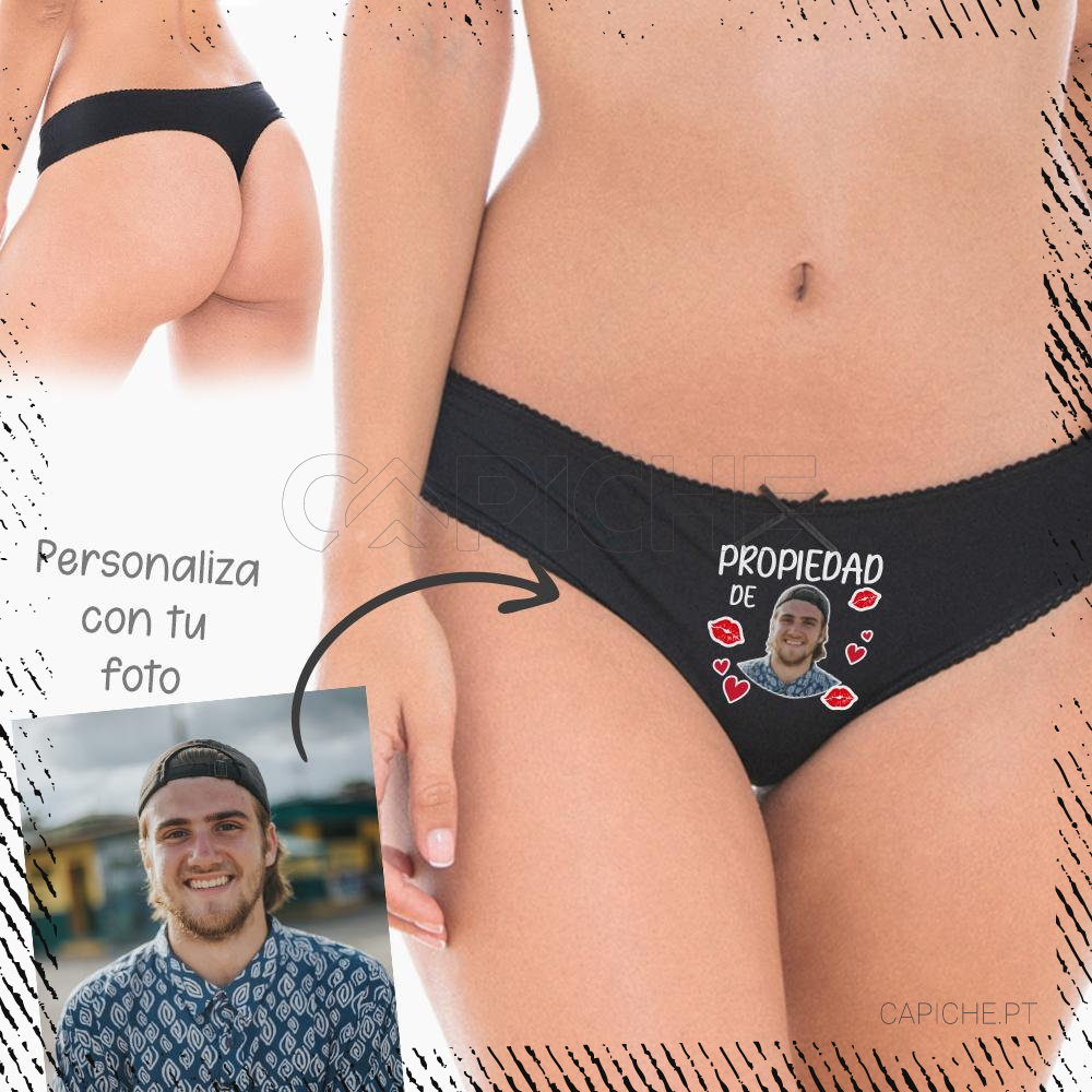 Tanga Mujer Propiedad Personalizada con Foto - CAPICHE