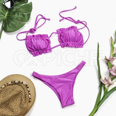 Conjunto Bikini Cortina Lila