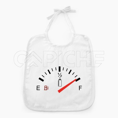 Babero para bebé combustivel