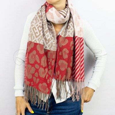 Bufanda Safari Rojo