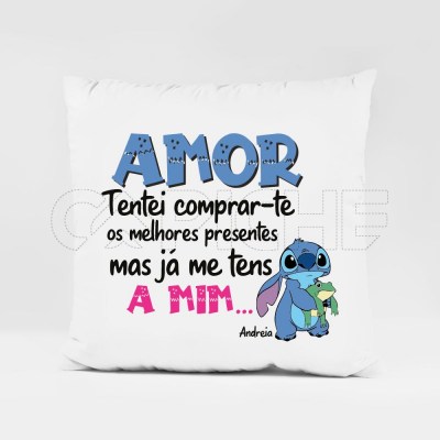 Cojín Intenté Comprar Stitch