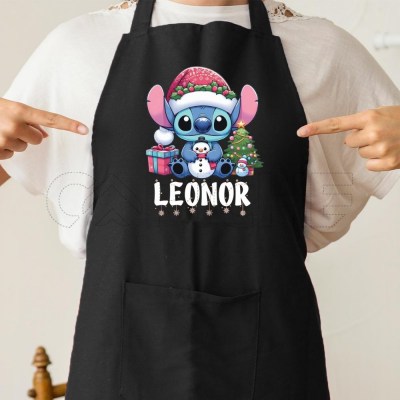 Delantal Stitch Navidad