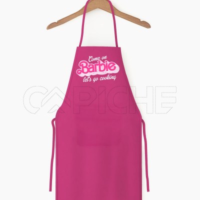 Delantal Lets Go Cooking Barbie