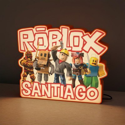 Lámpara 3D Roblox con Nombre personalizable