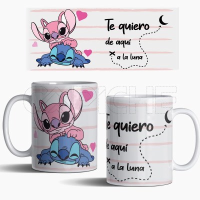 Taza até á Luna Stitch