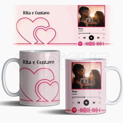 Taza Spotify con Nombres