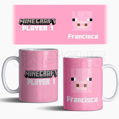 Taza Minecraft Pig