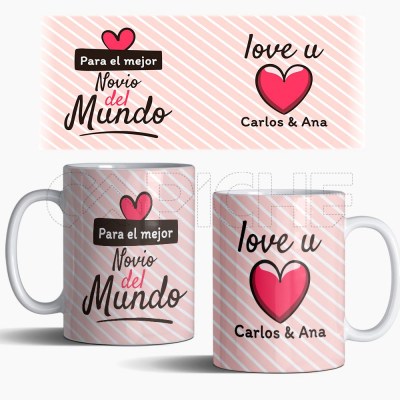 Taza " Mejor Novio del Mundo.."