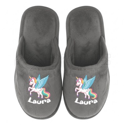 Pantufla Personalizada Unicórnio