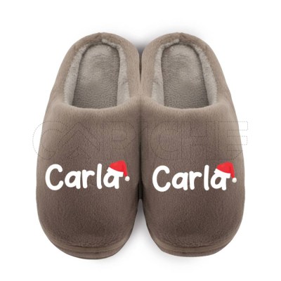 Pantufla Personalizada Pelucia Nombre