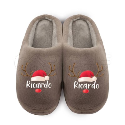 Pantufla Personalizada Rena Nombre