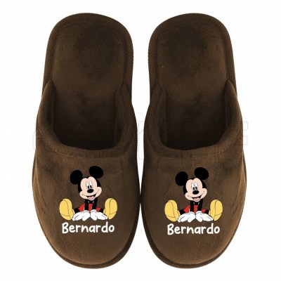 Pantufla Personalizada Mickey Nombre