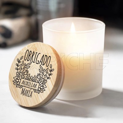 Vela aromática Obrigada