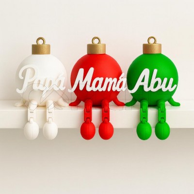 Bola Navidad 3D Nombre