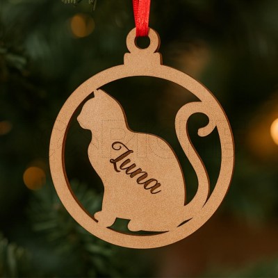 Pendente de natal Gato