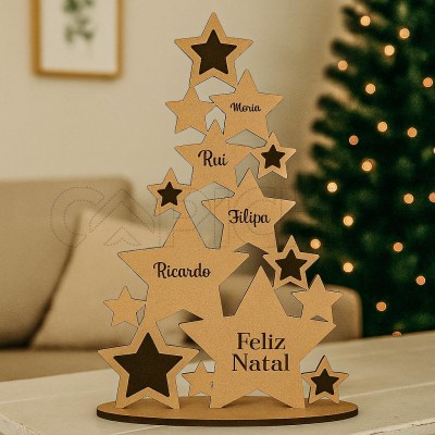 Árvore de Natal Estrelas