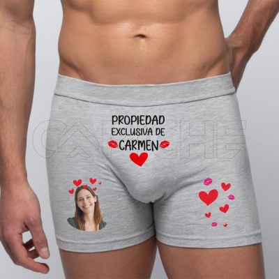 Boxer Hombre Propiedad Exclusiva con Foto