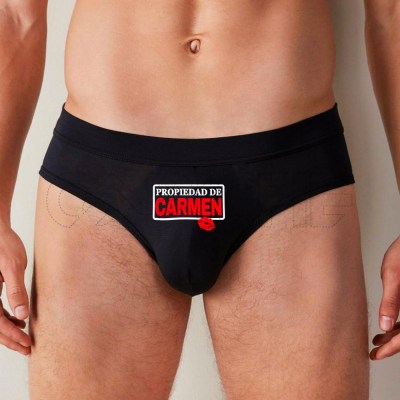 Calzoncillos Hombre Propiedad con Nombre Personalizado