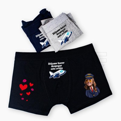 Boxer Pilotar Avião con foto