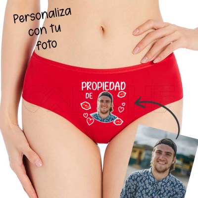 Braguita Normal Mujer Propiedad Personalizada con Foto