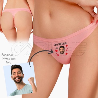 Tanga Mujer Propiedad Personalizada con Foto
