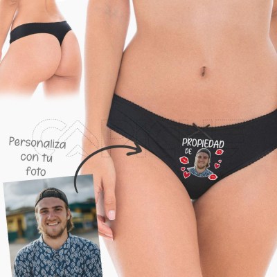 Tanga Mujer Propiedad Personalizada con Foto