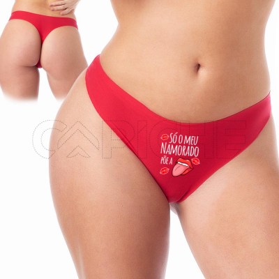 Tanga Mujer Pone la Boca