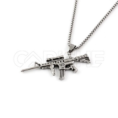 Collar masculino Ametralladora