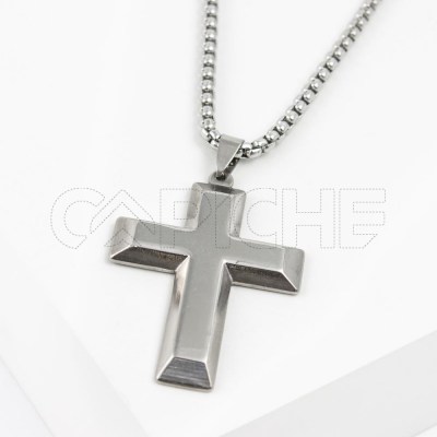 Collar masculino Cruz Lisa