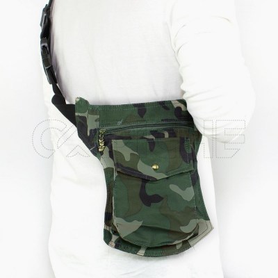 Bolso de cintura militar Verde