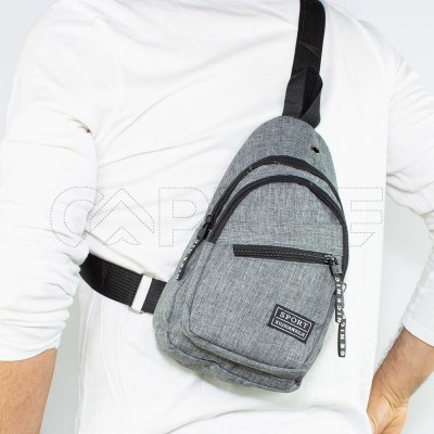 Bolso Hombre Sport Gris