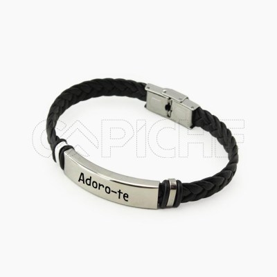 Pulseira Trança Personalizavel