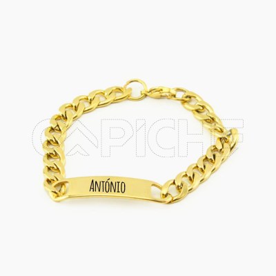 Pulseira Aço King Personalizada