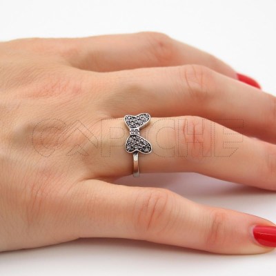 Anillo en acero Lazo