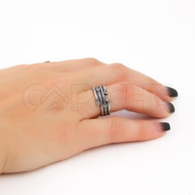 Anillo en acero Divine