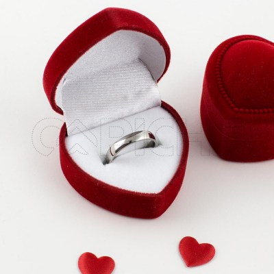 Alianza en acero Clásica Plateada