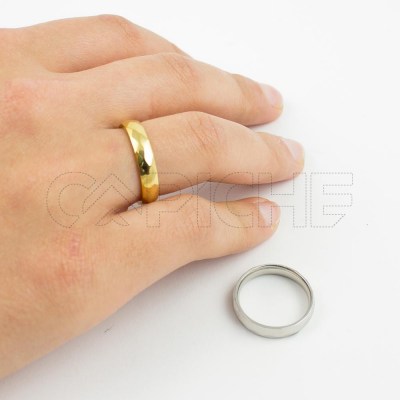 Alianza en acero Geometric