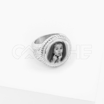 Anillo en acero Dalila Foto