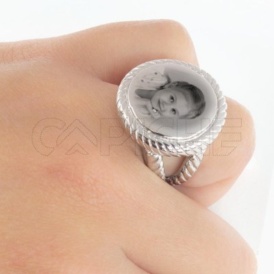 Anillo en acero Dalila Foto