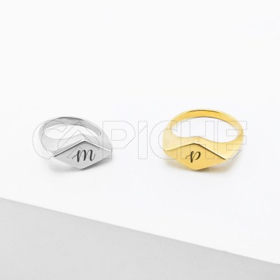 Anillo en acero Meñique Elsa