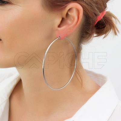 Argollas en acero Maxi