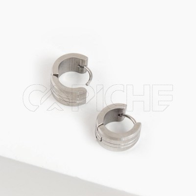 Argollas en acero Barby Fosca