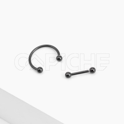 Conjunto Piercing Noir