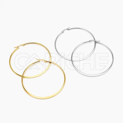 Argollas en acero Vanda