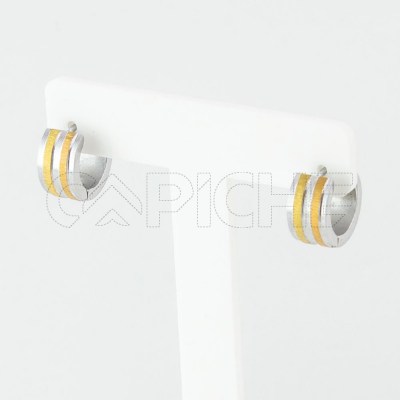 Mini Argollas en acero rudi