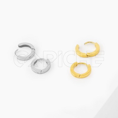 Mini Argollas en acero Clacic
