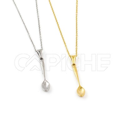 Collar en acero Cuchara