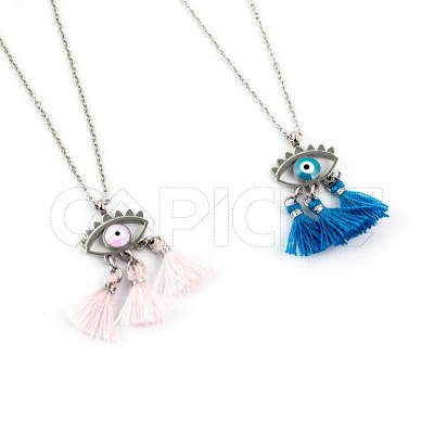Collar en acero Ojo