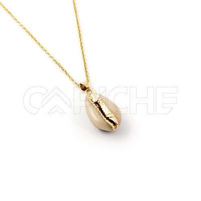 Collar en acero Concha