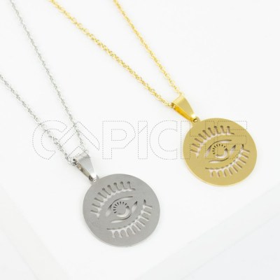 Collar en acero Ojo